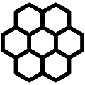 Honeycombs Vector SVG Line Icon