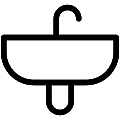 Sink Vector SVG Line Icon