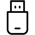 Flash Drive Vector SVG Line Icon