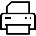 Printer Vector SVG Line Icon