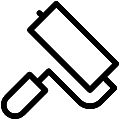 Paint Roller Vector SVG Line Icon