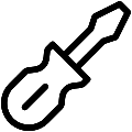 Screwdriver Vector SVG Line Icon