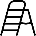 Step Ladder Vector SVG Line Icon