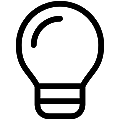 Lamp Vector SVG Line Icon