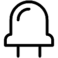Led Diode Vector SVG Line Icon