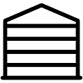 Silo Grain Bin Vector SVG Line Icon
