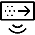 Emergency Fire Exit Sign Vector SVG Line Icon