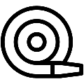 Fire Hose Vector SVG Line Icon