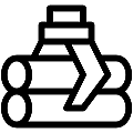 Loading Logs Vector SVG Line Icon