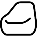 Bean Bag Vector SVG Line Icon
