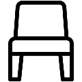 Chair Vector SVG Line Icon