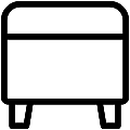 Ottoman Vector SVG Line Icon