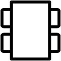 Table Chairs Vector SVG Line Icon