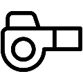 Air Blower Vector SVG Line Icon