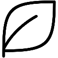 Leaf Vector SVG Line Icon