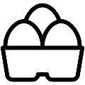 Eggs Vector SVG Line Icon