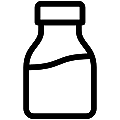Milk Bottle Vector SVG Line Icon