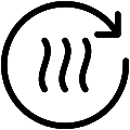 Heat Recovery Vector SVG Line Icon