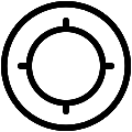 Ventilation Cover Round Vector SVG Line Icon
