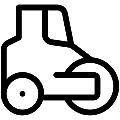 Compactor Machine Vector SVG Line Icon