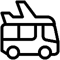 Airport Transfer Vector SVG Line Icon
