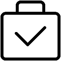 Baggage Check Vector SVG Line Icon