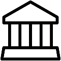 Bank Vector SVG Line Icon