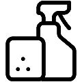 Cleaning Service Vector SVG Line Icon