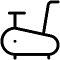 Exercise Bike Vector SVG Line Icon