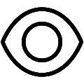 Eye Vision Vector SVG Line Icon