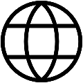 Globe World Vector SVG Line Icon