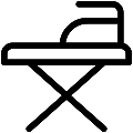 Ironing Vector SVG Line Icon