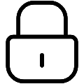 Lock Vector SVG Line Icon