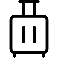 Luggage Vector SVG Line Icon