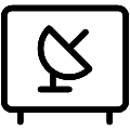 Satellite Tv Vector SVG Line Icon