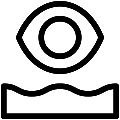 Sea View Vector SVG Line Icon
