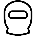 Balaclava Vector SVG Line Icon