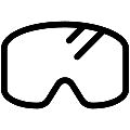 Goggles Vector SVG Line Icon