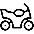 Motorcycle Vector SVG Line Icon