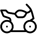 Sportbike Vector SVG Line Icon