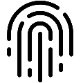 Fingerprint Vector SVG Line Icon