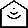 Home Motion Sensor Vector SVG Line Icon