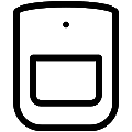 Infrared Motion Sensor Vector SVG Line Icon