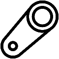 Magnetic Key 2 Vector SVG Line Icon