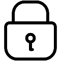 Security Lock Vector SVG Line Icon