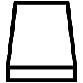 Steel Flat Bar Vector SVG Line Icon