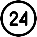 UI 24 Circle Vector SVG Icon