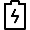 UI Battery Vector SVG Line Icon