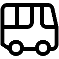 UI Bus Vector SVG Line Icon