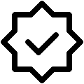UI Check Badge Vector SVG Icon